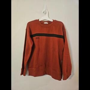 GARAGE Orange Pullover Sweatshirt XS